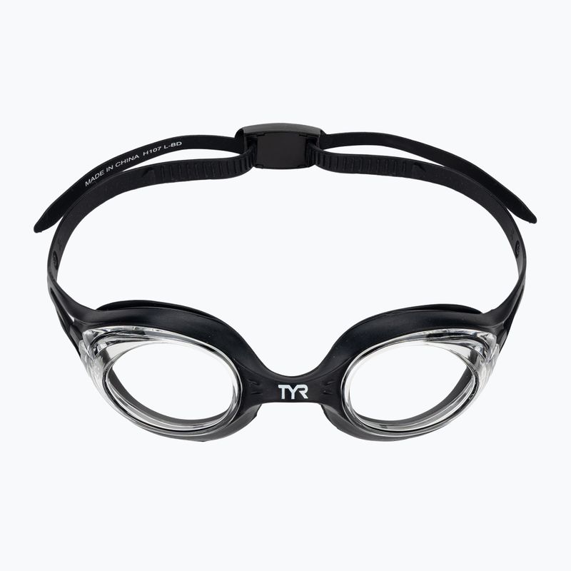 Detské plavecké okuliare TYR Hydra Flare black / cear black / clear 2
