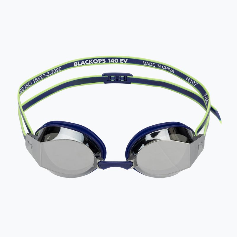 Plavecké okuliare TYR Blackops 140 Ev Racing Mirrorednavy/lime 2