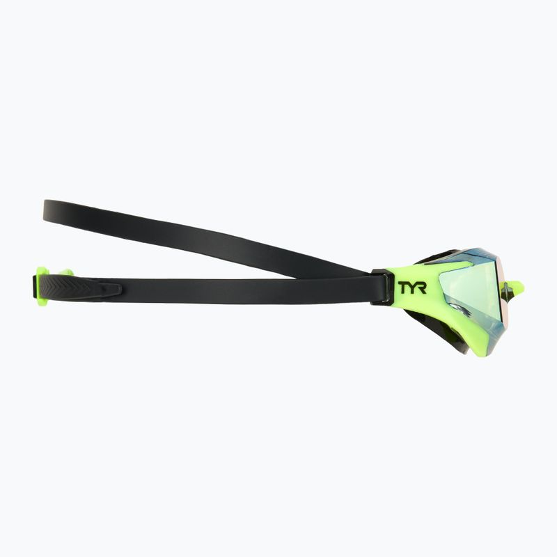 Plavecké okuliare TYR Tracer-X RZR Mirrored limelight 3