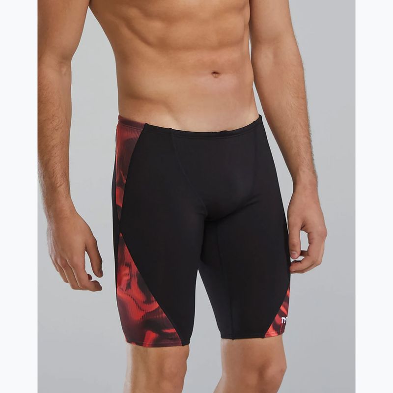 Pánske plavky jammer TYR Durafast Elite Waveform Blade Splice red 3