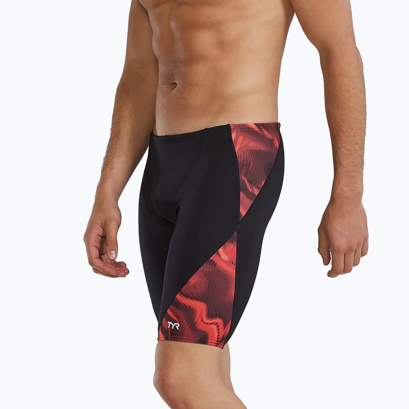 Pánske plavky jammer TYR Durafast Elite Waveform Blade Splice red 4