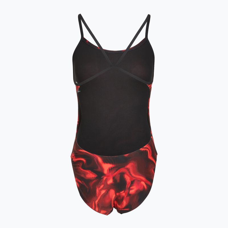 Dámske jednodielne plavky TYR Durafast Elite Waveform Cutoutfit red 2