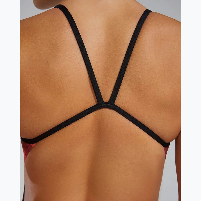 Dámske jednodielne plavky TYR Durafast Elite Waveform Cutoutfit red 9