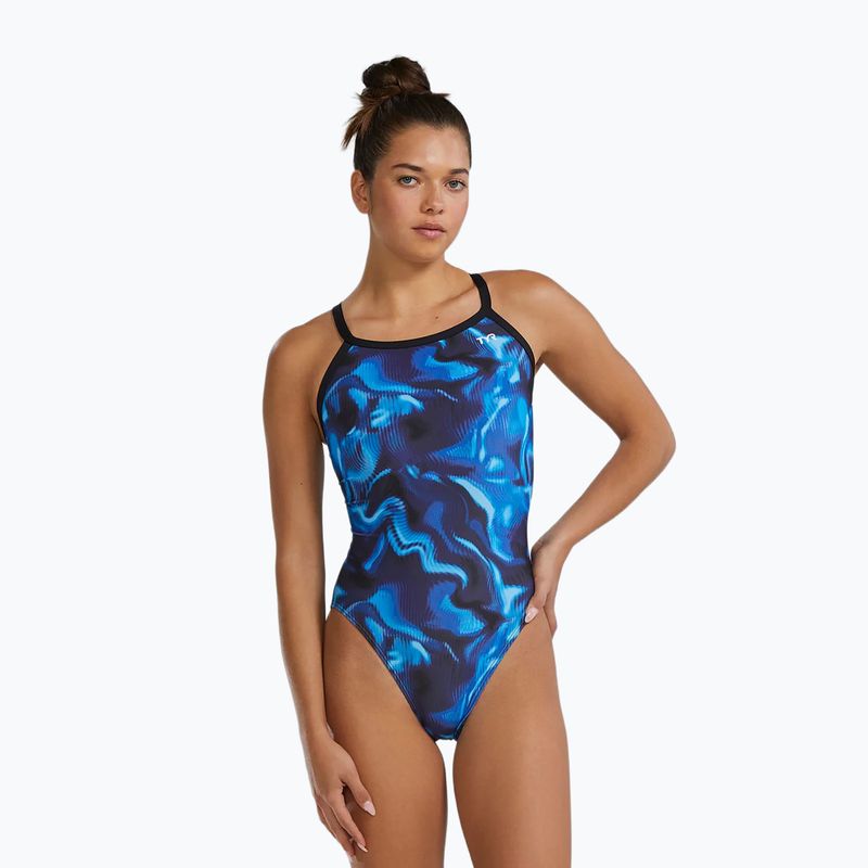 Dámske jednodielne plavky TYR Durafast Elite Waveform Diamondfit blue 4