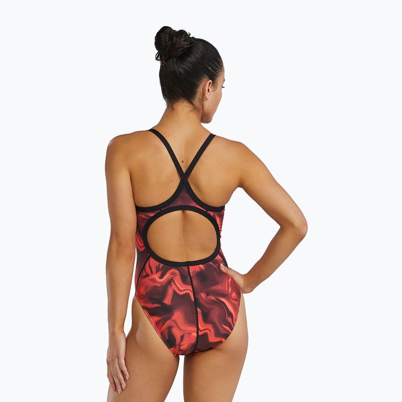 Dámske jednodielne plavky Tyr Durafast Elite Waveform Diamondfit red 2