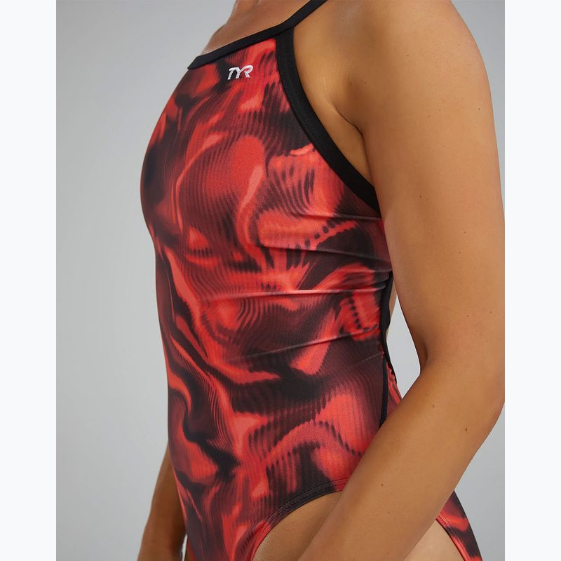 Dámske jednodielne plavky Tyr Durafast Elite Waveform Diamondfit red 7
