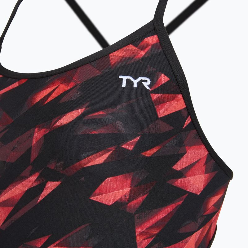 Dámske jednodielne plavky TYR Durafast Elite Triadic Trinityfit red 3
