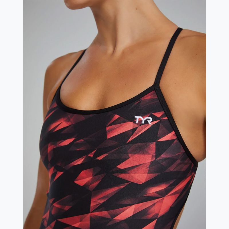 Dámske jednodielne plavky TYR Durafast Elite Triadic Trinityfit red 9