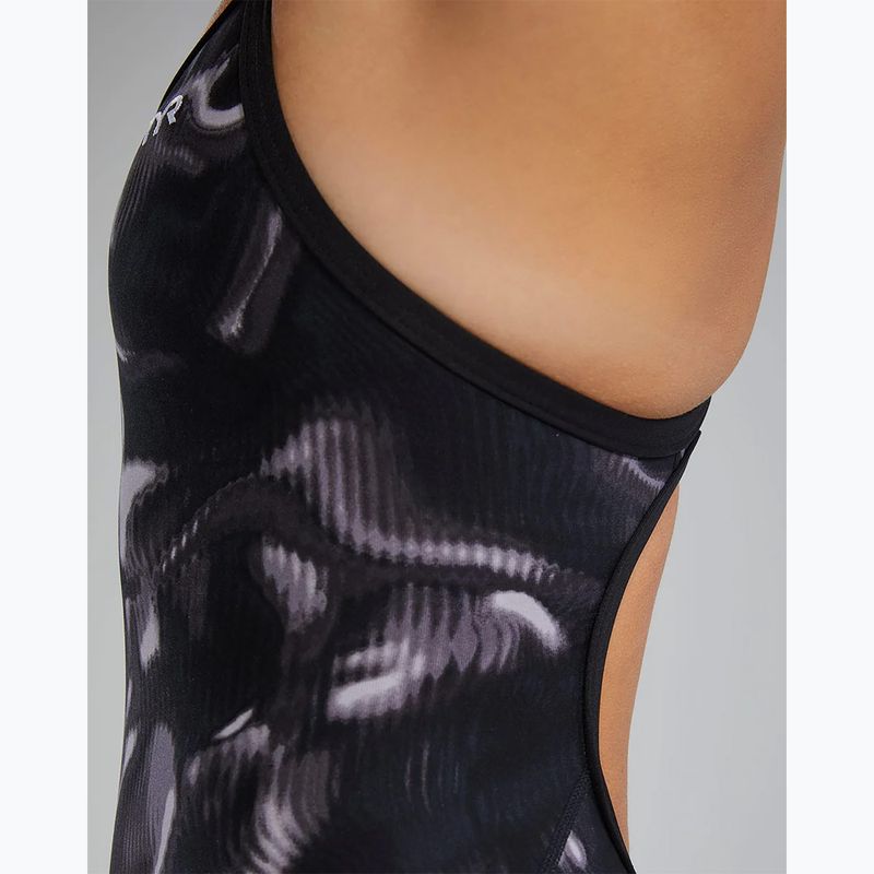 Dámske jednodielne plavky TYR Durafast Elite Waveform Diamondfit titanium 10