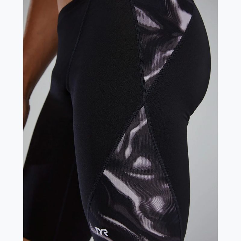 Pánske plavky jammer TYR Durafast Elite Waveform Blade Splice titanium 7