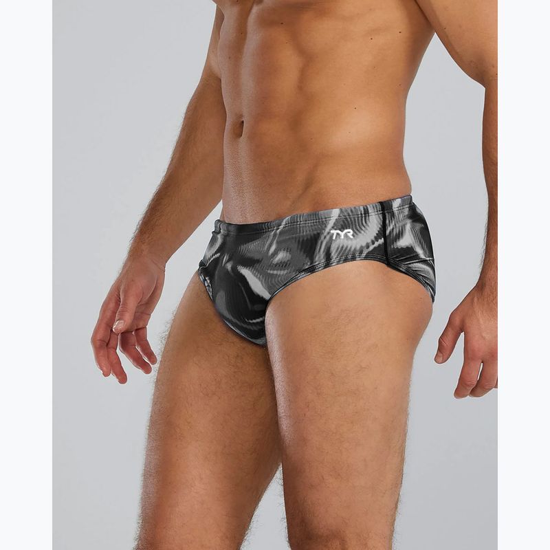 Pánske plavky TYR Durafast Elite Waveform Brief titanium 6