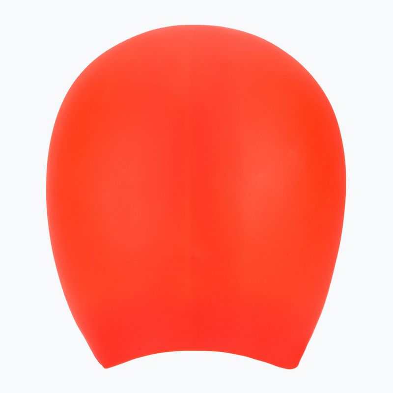 Plavecká čiapka TYR Long Hair Wrinkle Free Silicone bright red 2