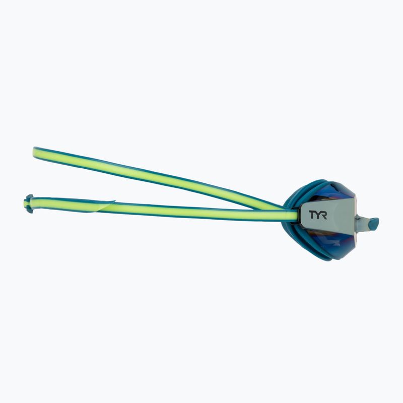 Plavecké okuliare TYR Blackops 140 Ev Racing Mirrored turquoise/lime 3