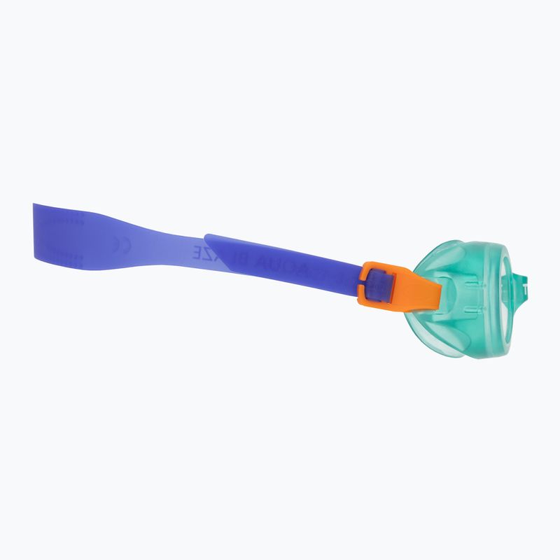 Detské plavecké okuliare TYR Aqua Blaze green/orange 3