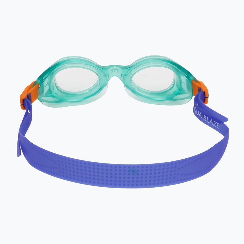 Detské plavecké okuliare TYR Aqua Blaze green/orange 4