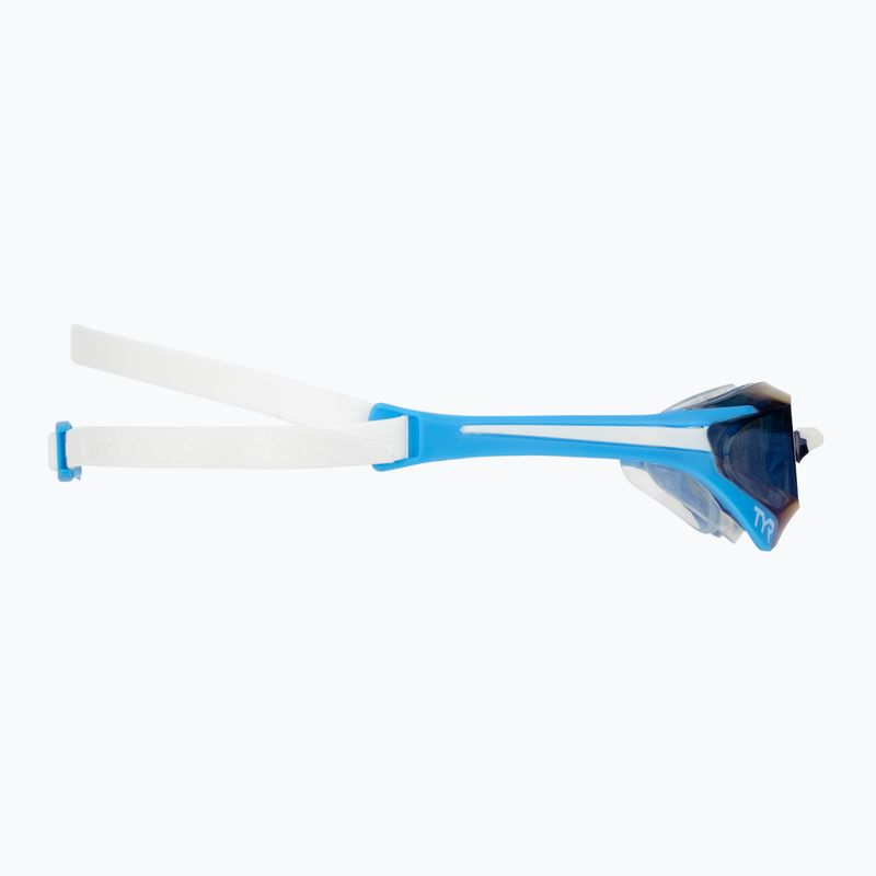 Plavecké okuliare TYR Tracer-X Elite Racing Mirrored blue/white 3