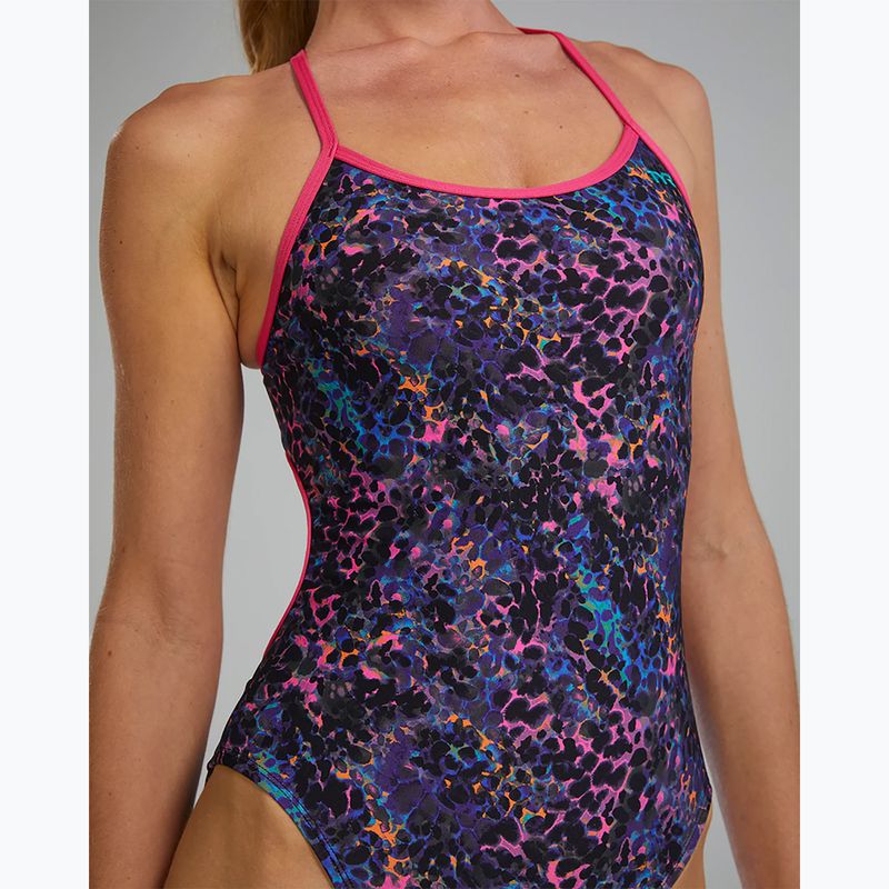 Dámske jednodielne plavky TYR Durafast Elite Trinityfit petunia stipple 6