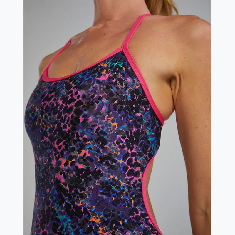 Dámske jednodielne plavky TYR Durafast Elite Trinityfit petunia stipple 7