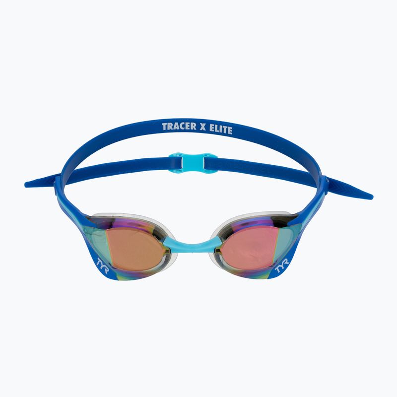 Plavecké okuliare TYR Tracer-X Elite Racing Mirrored blue/turquoise 3