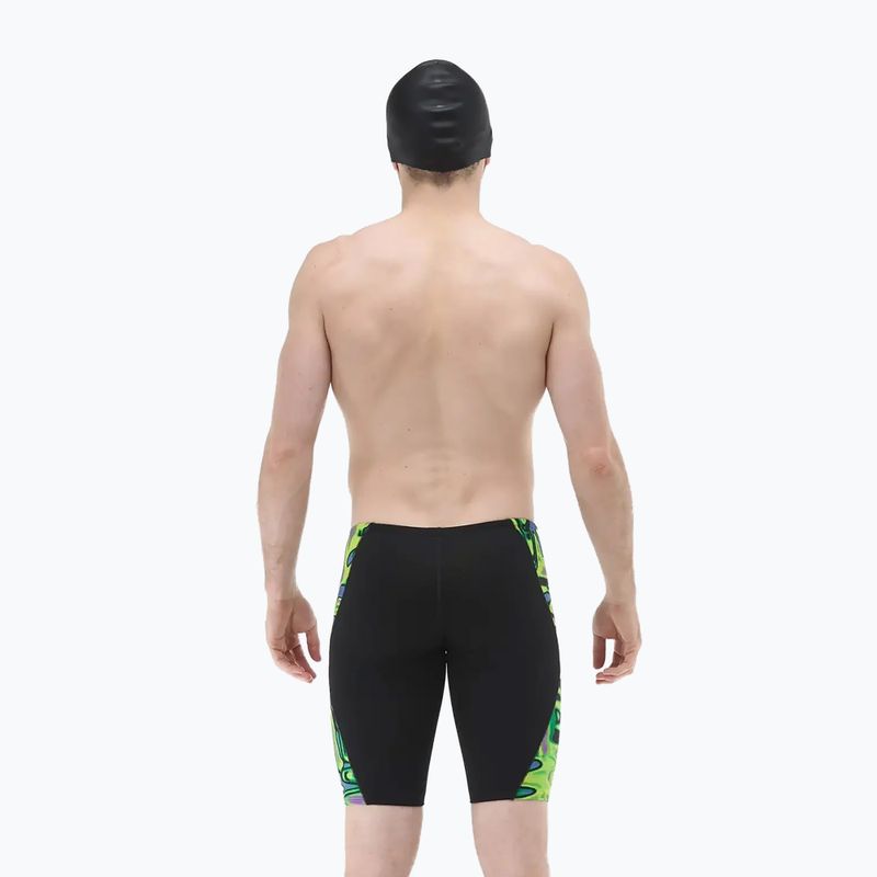 Pánske plavky jammery TYR Splice Flux Jammer lime/multi 3