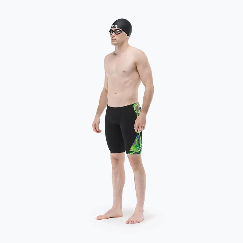 Pánske plavky jammery TYR Splice Flux Jammer lime/multi 5