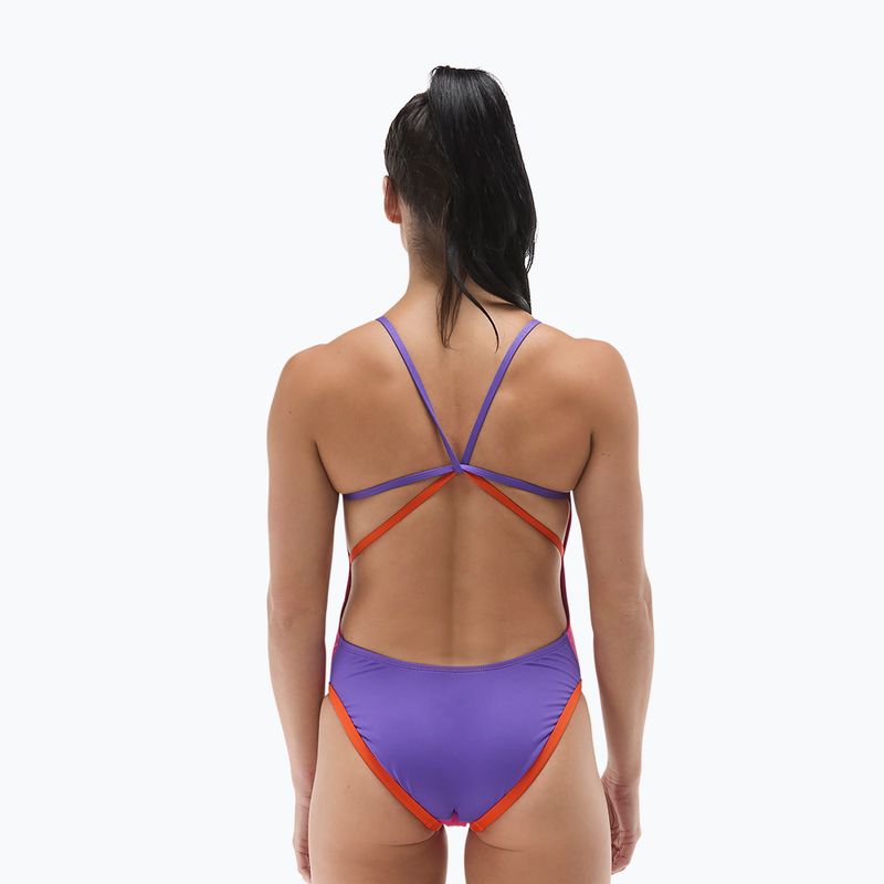 Dámske jednodielne plavky Tyr Multistrap Cutoutfit Durafast Elite pink/multi 3
