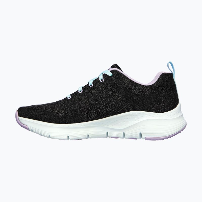 Dámska tréningová obuv SKECHERS Arch Fit Comfy Wave black/lavender 9