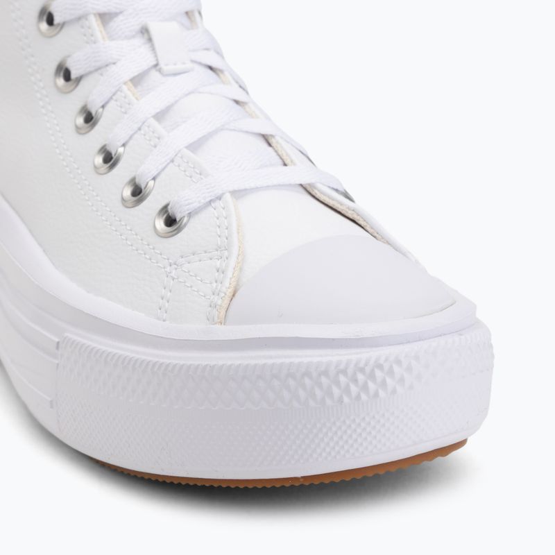Dámske tenisky Converse Chuck Taylor All Star Move Platform Leather white 7