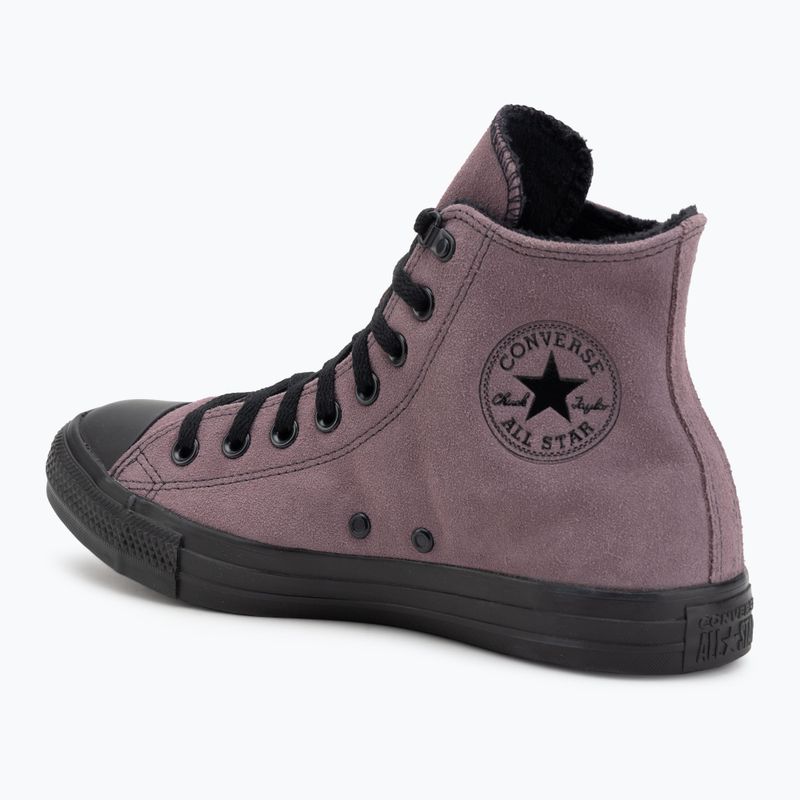 Tenisky Converse Chuck Taylor All Star Hi Suede Faux Fur grey/purple 3