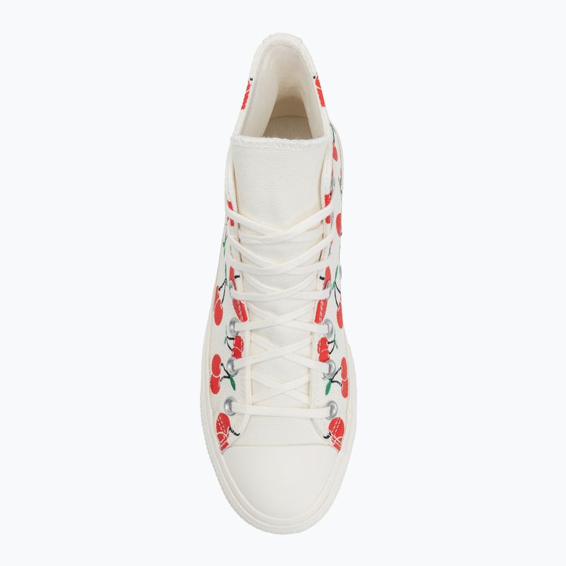 Dámske tenisky Converse Chuck Taylor All Star Lift Platform Cherries Hi egret/red/green 5