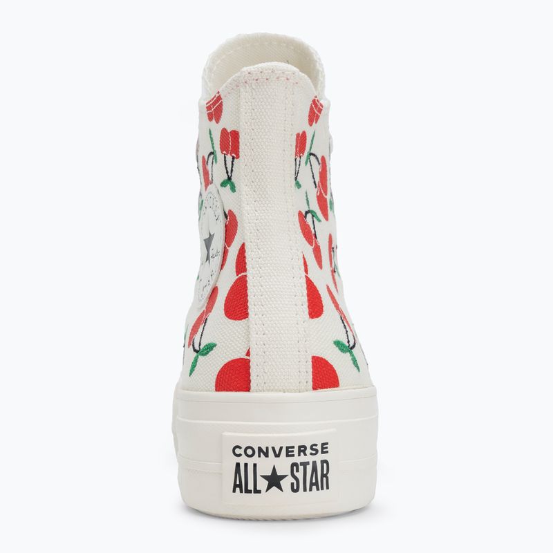 Dámske tenisky Converse Chuck Taylor All Star Lift Platform Cherries Hi egret/red/green 6