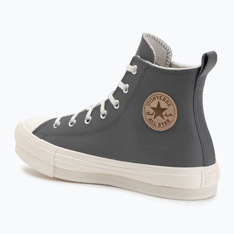 Dámske tenisky Converse Chuck Taylor All Star EVA Lift Platform Leather sharkskin/warm quarry/egret 3