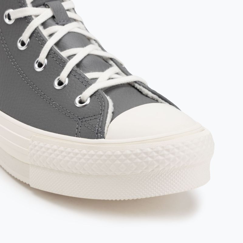 Dámske tenisky Converse Chuck Taylor All Star EVA Lift Platform Leather sharkskin/warm quarry/egret 7