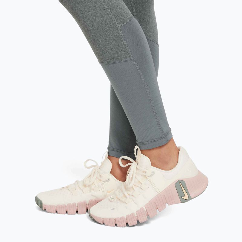 Detské legíny Nike Pro Dri-FIT carbon heather/white 6