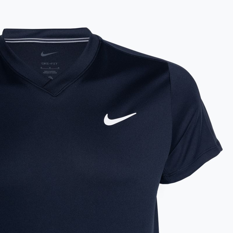 Pánske tenisové tričko Nike Court Dri-FIT Victory obsidián/obsidián/biela 3