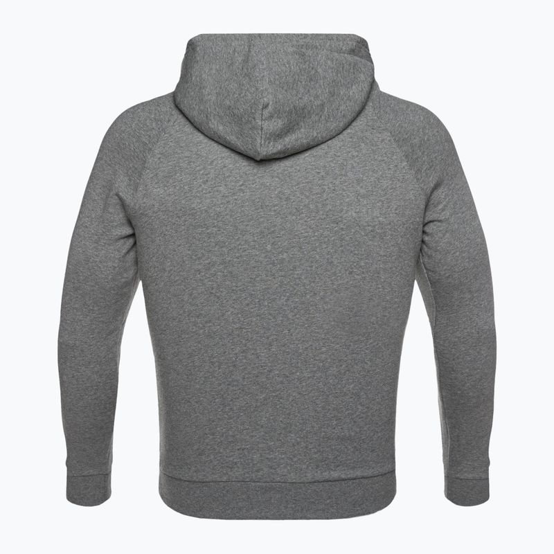 Pánska mikina Under Armour Rival Hoodie pitch gray light heather/onyx white 9