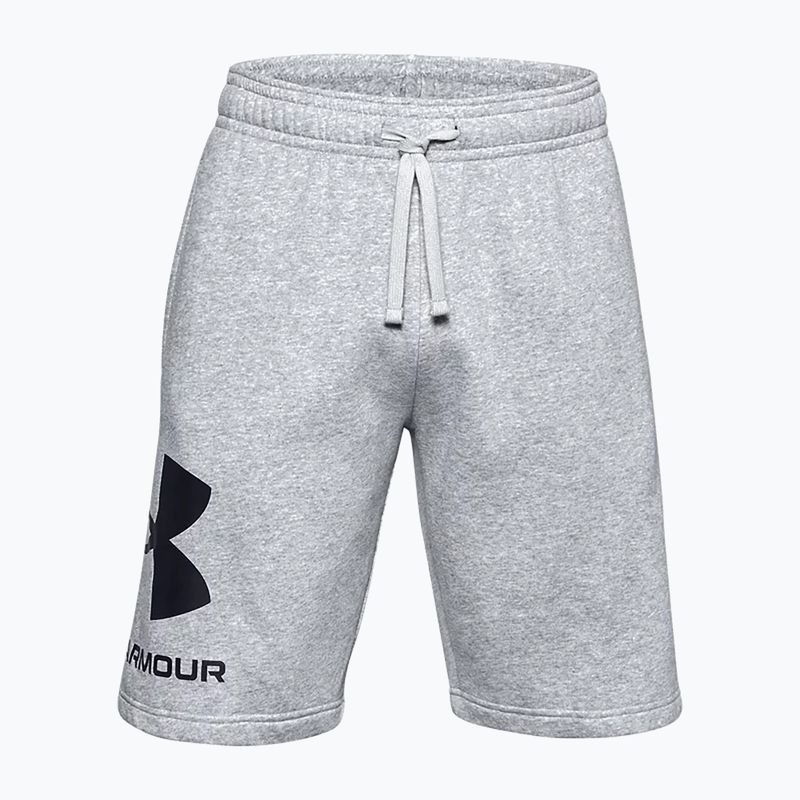 Under Armour Rival Fleece šedé pánske tréningové šortky 1357118 3