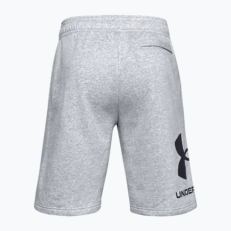 Under Armour Rival Fleece šedé pánske tréningové šortky 1357118 4