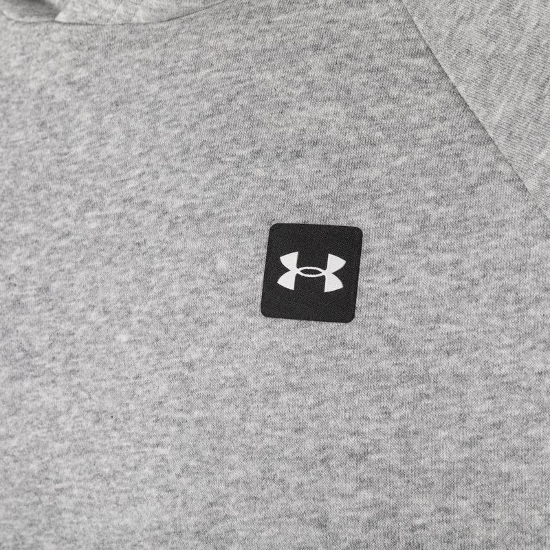 Pánska mikina Under Armour Rival Hoodie mod gray light heather/black 10