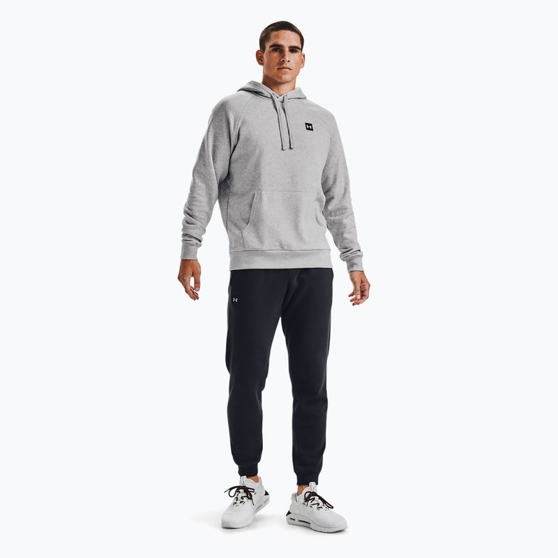 Pánska mikina Under Armour Rival Hoodie mod gray light heather/black 4