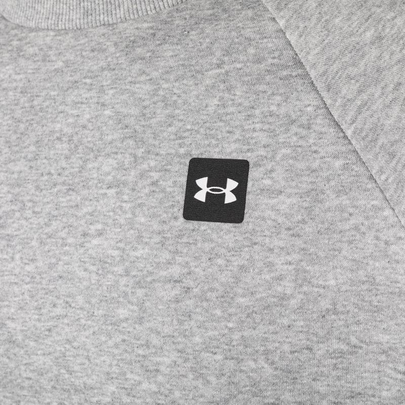 Pánska mikina Under Armour Rival Fleece Crew mod gray light heather/black 7