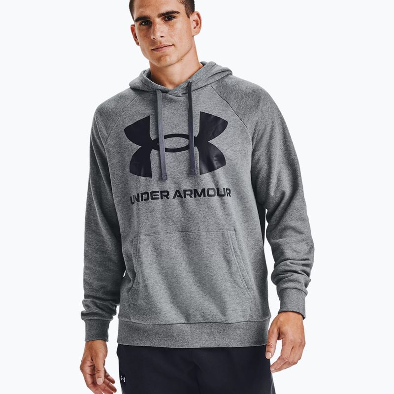 Under Armour pánska tréningová mikina Rival Fleece Big Logo HD dark grey 1357093-012