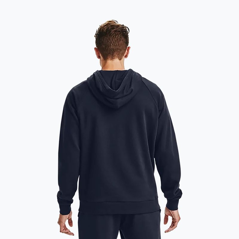 Under Armour pánska mikina Rival Fleece Big Logo Hd navy blue 1357093 3