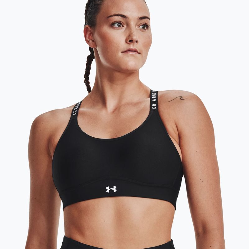 Under Armour Infinity Mid Covered fitness podprsenka čierna 1363353