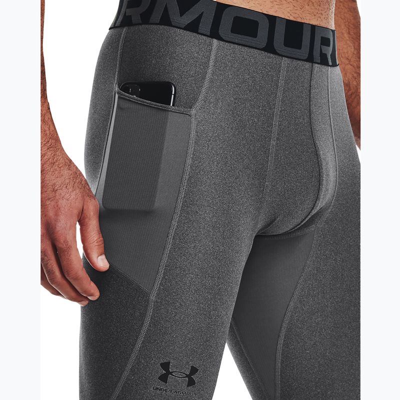 Pánske tréningové legíny Under Armour HeatGear carbon heather/black 4