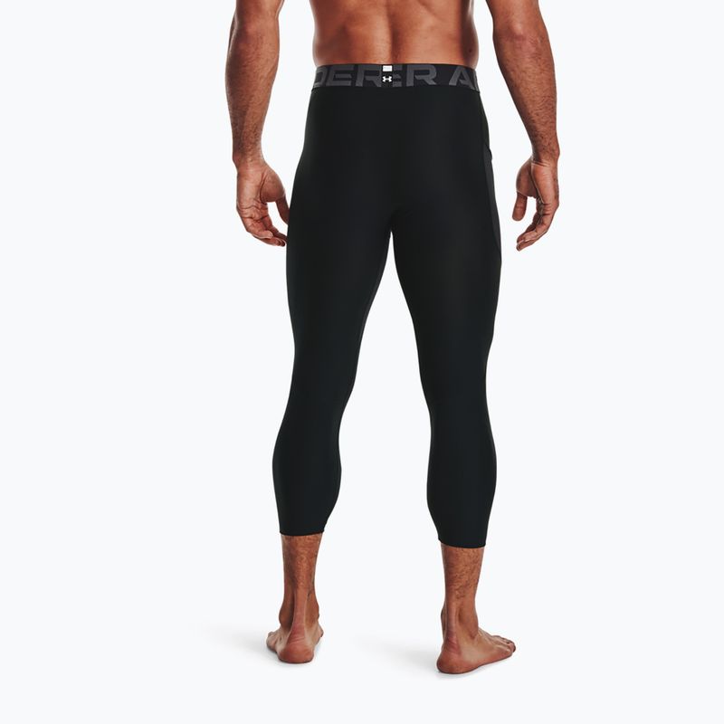 Under Armour pánske legíny HG Armour 3/4 black/white 2