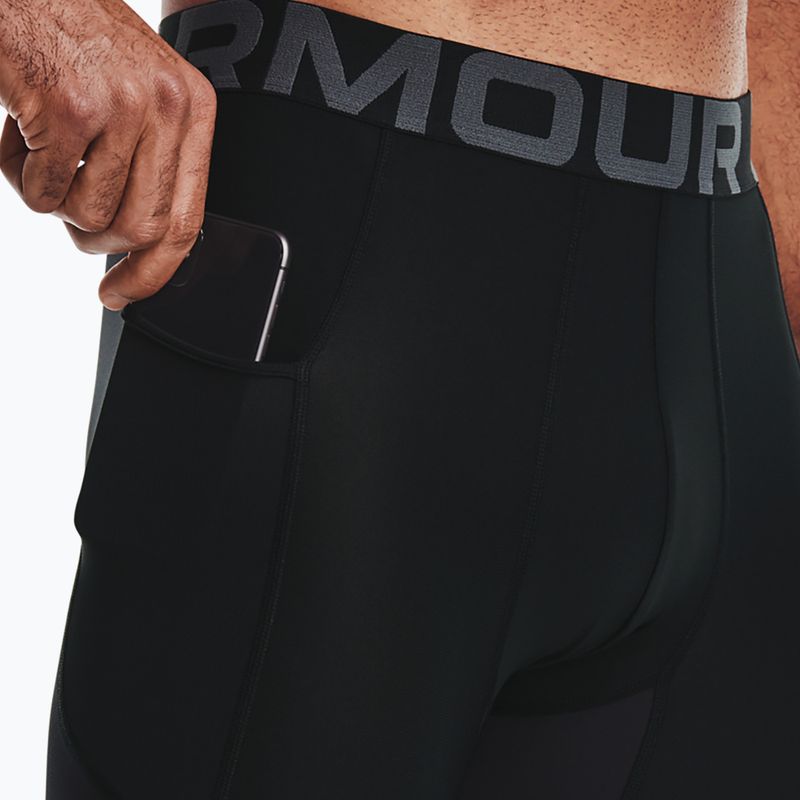 Under Armour pánske legíny HG Armour 3/4 black/white 3