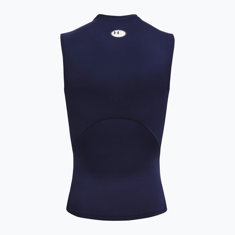 Pánske tielko Under Armour Heat Gear Armour Comp Training Tank midnight navy/white 6
