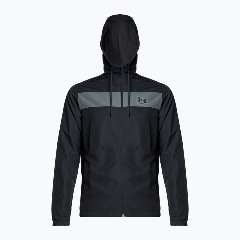Under Armour Sportstyle Windbreaker pánska tréningová bunda čierna 1361621