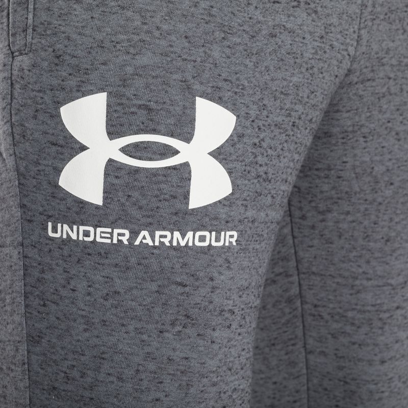 Pánske teplákové nohavice Under Armour Ua Rival Terry Jogger pitch gray light heather/onyx white 7